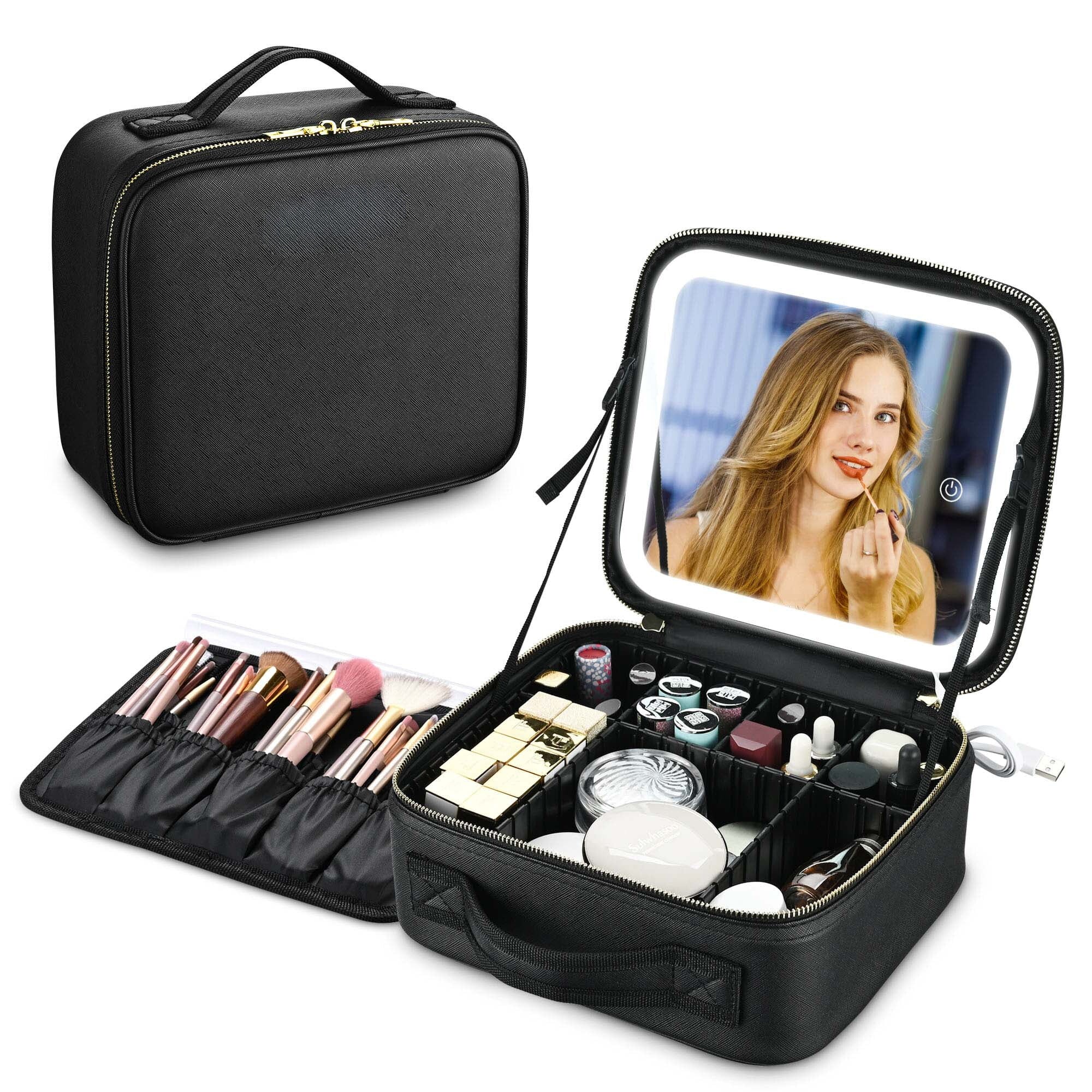 Trousse de Maquillage avec Miroir LED